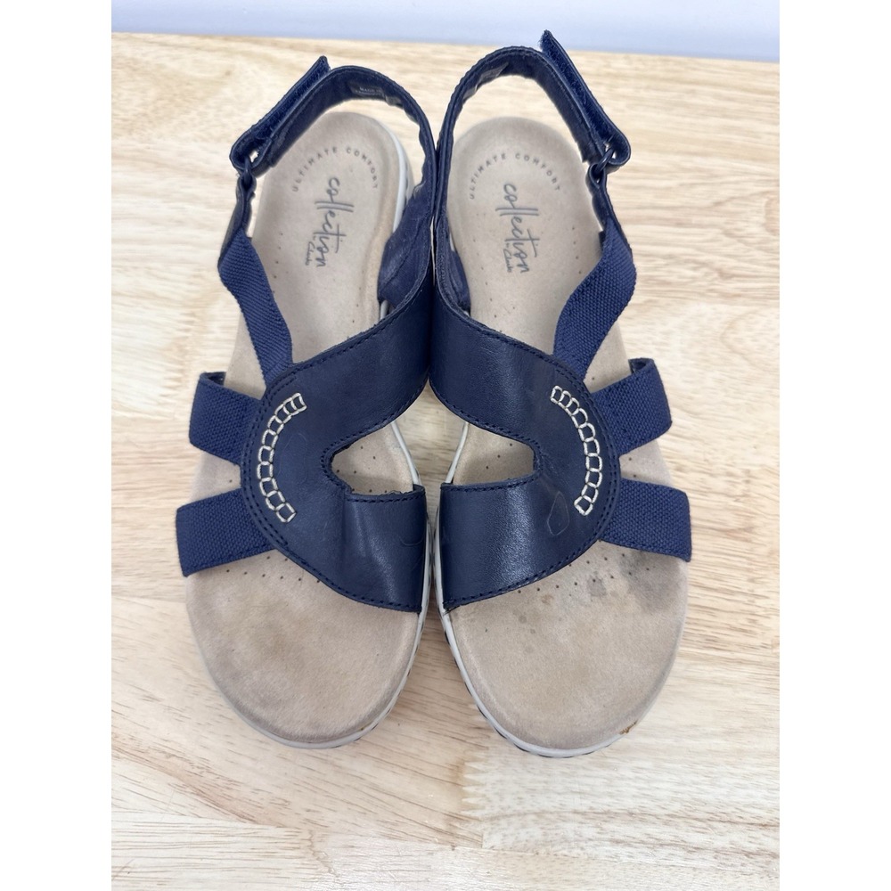 Clark Collection Leisa Womans Size US 7 Blue Sandal #8